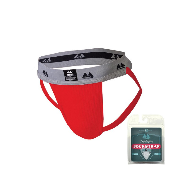 MM Edition Jockstrap Jockstrap Original Waist 2 Band Rouge